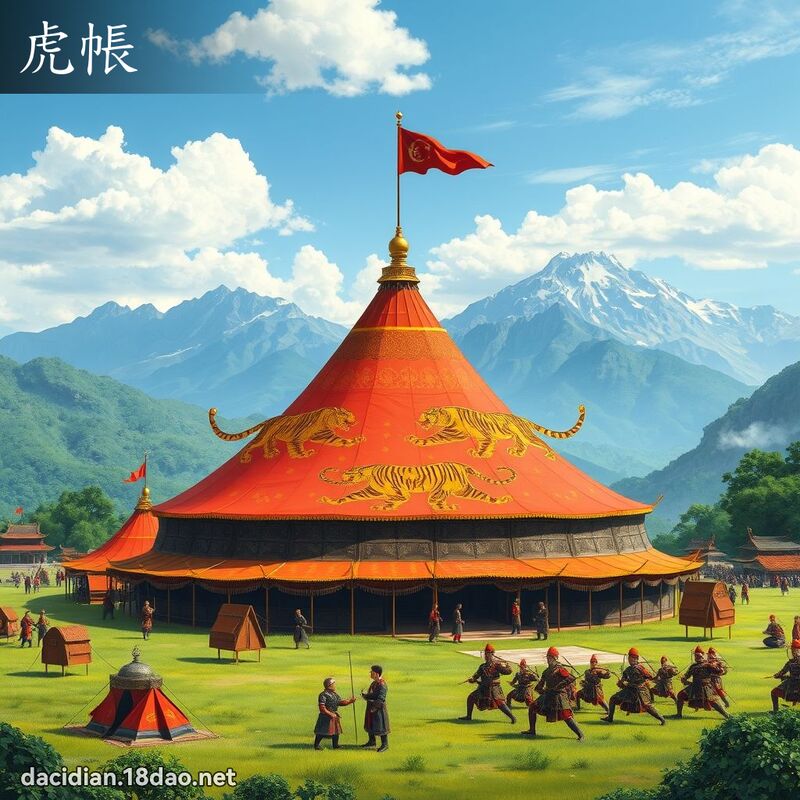虎帳 - 國語大辭典配圖