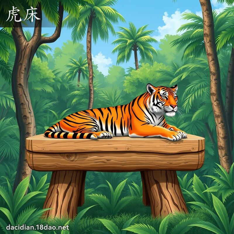 虎床 - 國語大辭典配圖