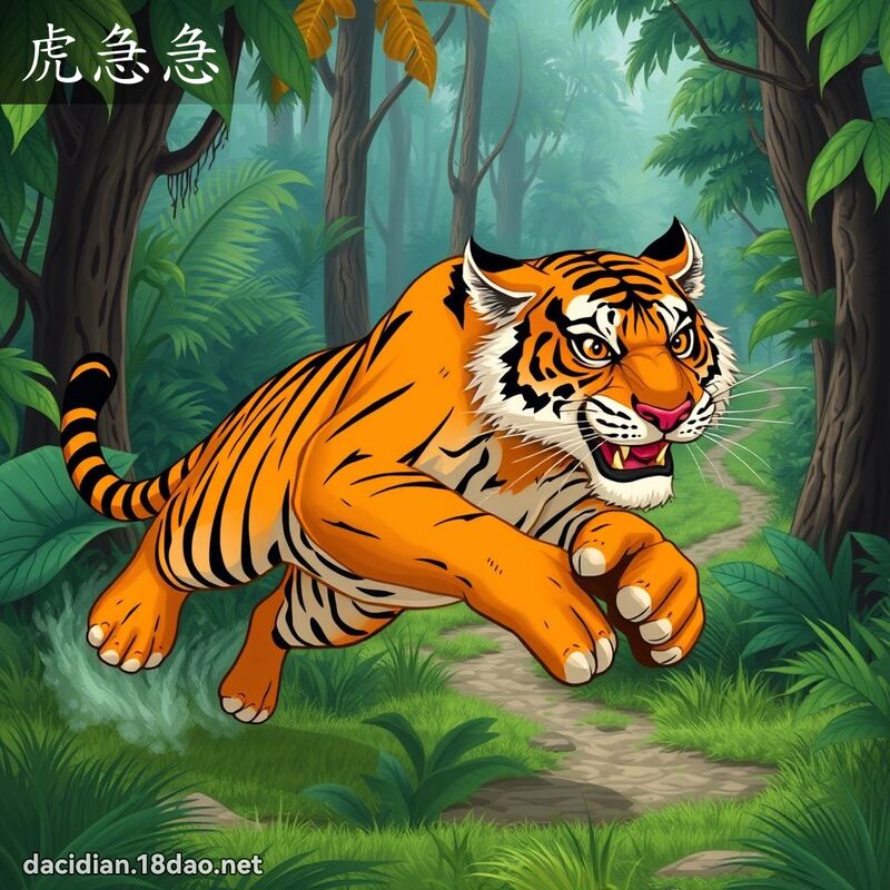 虎急急 - 國語大辭典配圖