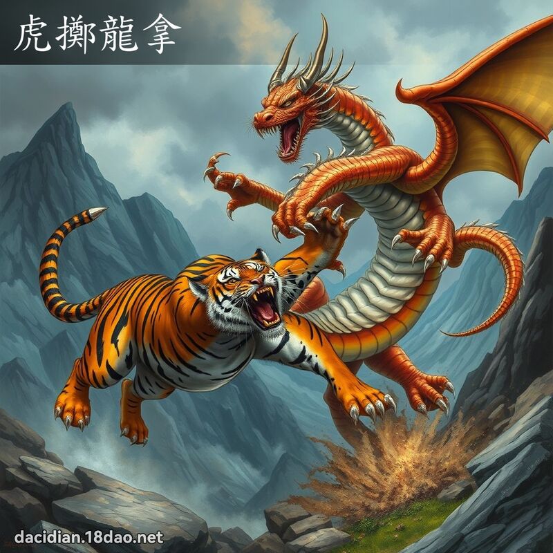 虎掷龙拿 - 国语大辞典配图