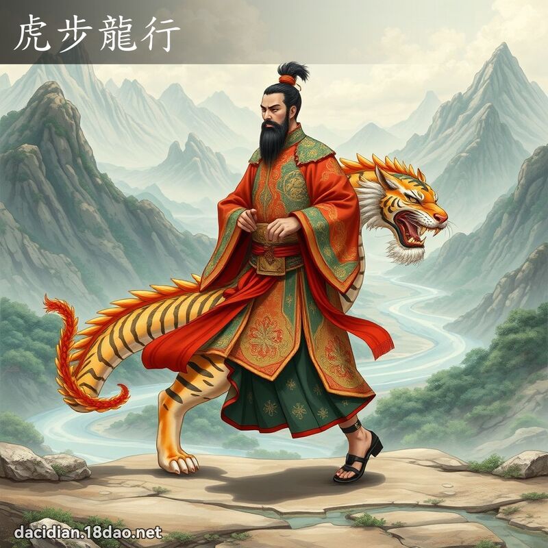 虎步龍行 - 國語大辭典配圖