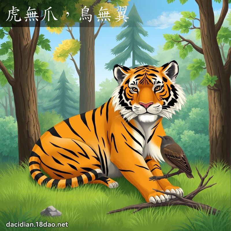 虎无爪，鸟无翼 - 国语大辞典配图