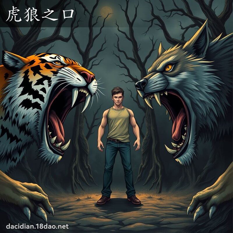 虎狼之口 - 國語大辭典配圖
