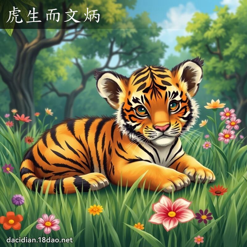 虎生而文炳 - 国语大辞典配图