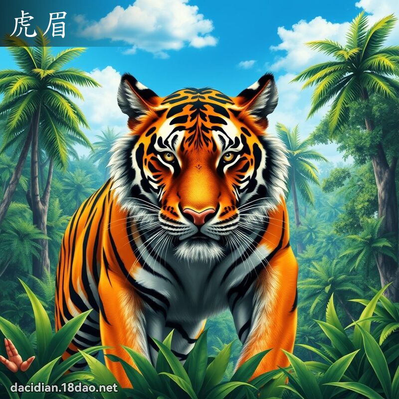 虎眉 - 國語大辭典配圖