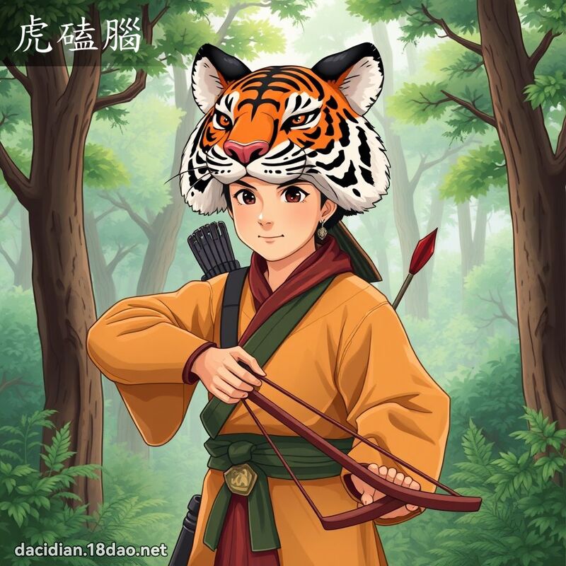 虎磕腦 - 國語大辭典配圖
