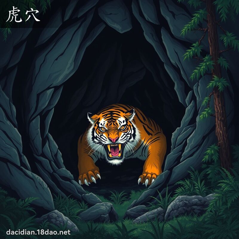 虎穴 - 国语大辞典配图