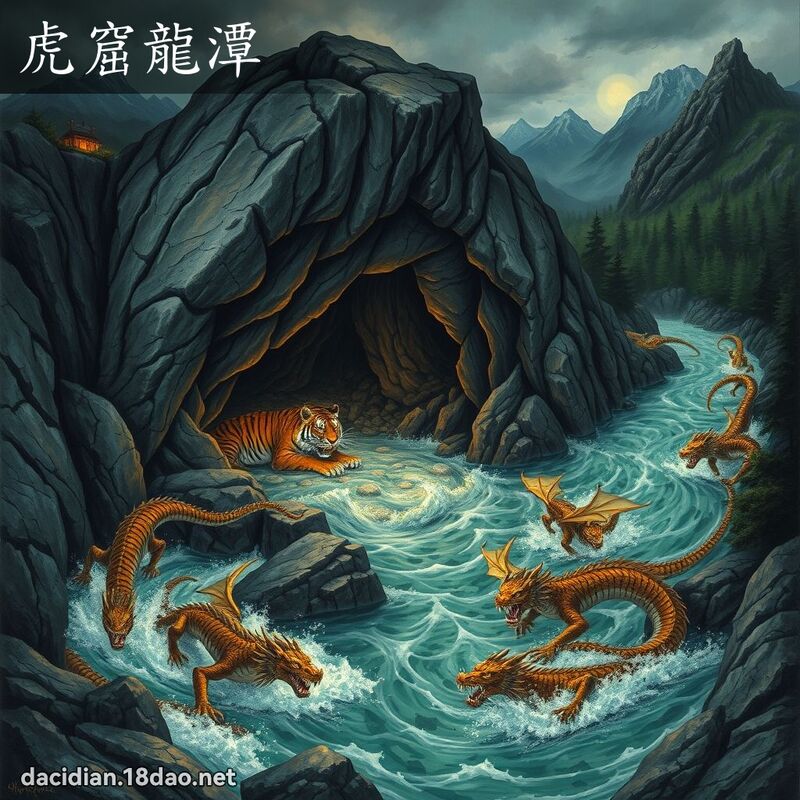 虎窟龍潭 - 國語大辭典配圖