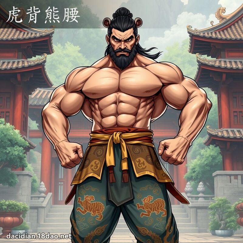 虎背熊腰 - 國語大辭典配圖
