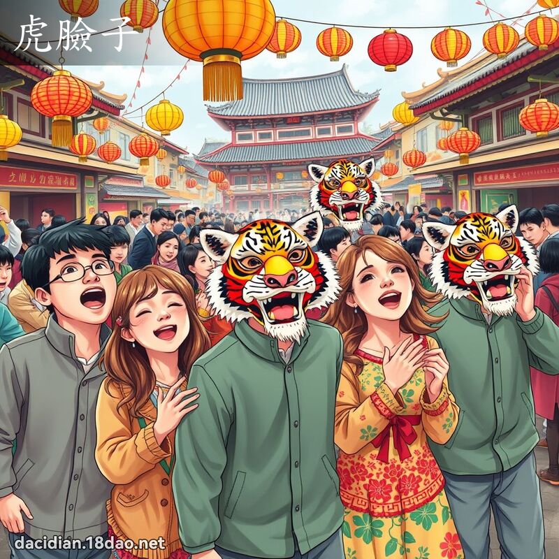 虎脸子 - 国语大辞典配图