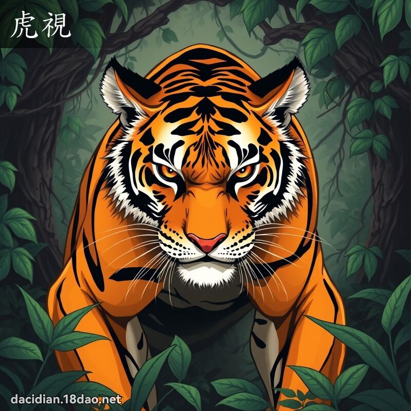 虎视 - 国语大辞典配图
