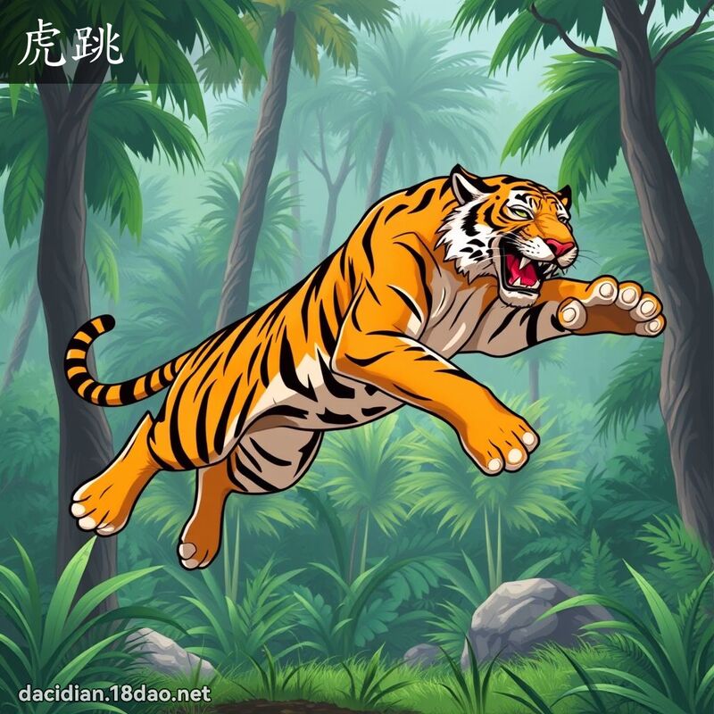 虎跳 - 國語大辭典配圖