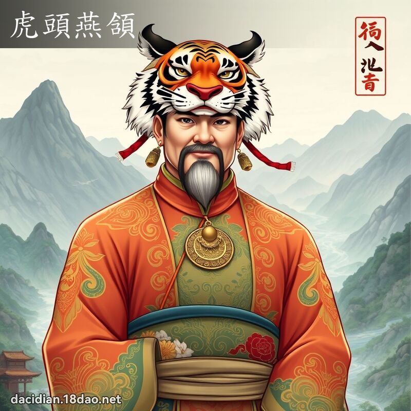虎头燕頷 - 国语大辞典配图