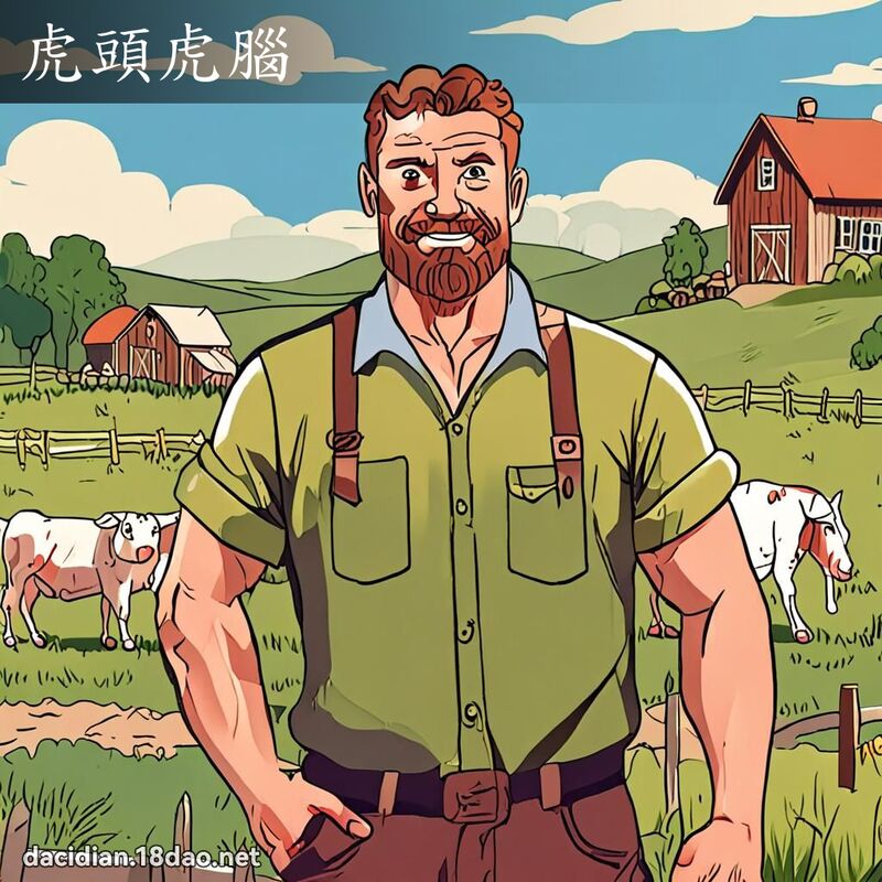 虎头虎脑 - 国语大辞典配图