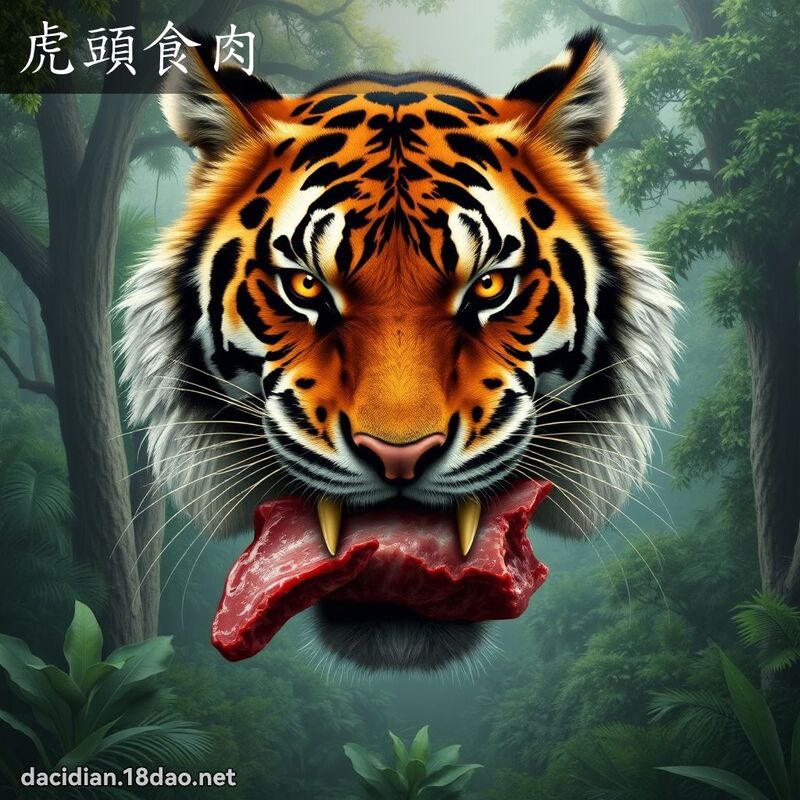 虎头食肉 - 国语大辞典配图