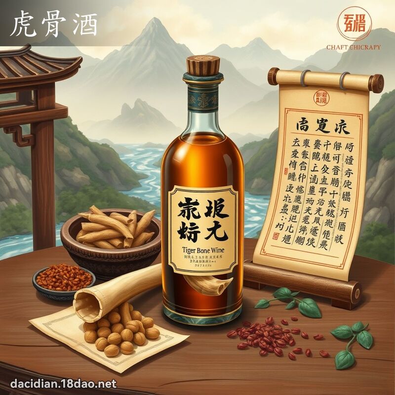 虎骨酒 - 國語大辭典配圖