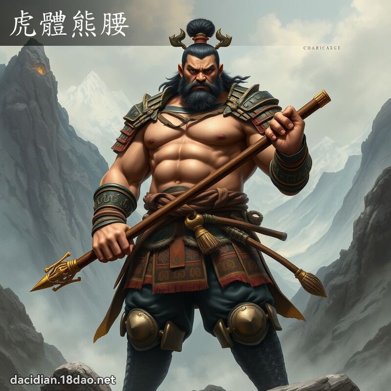 虎體熊腰 - 國語大辭典配圖