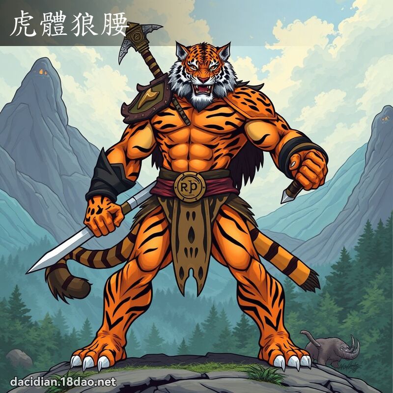 虎体狼腰 - 国语大辞典配图
