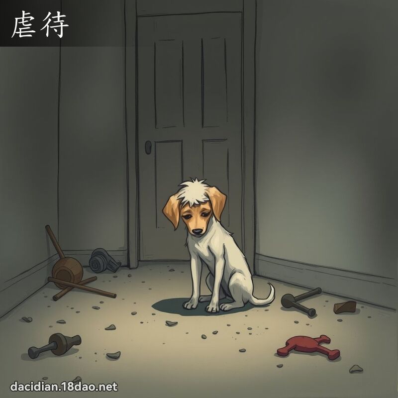 虐待 - 國語大辭典配圖
