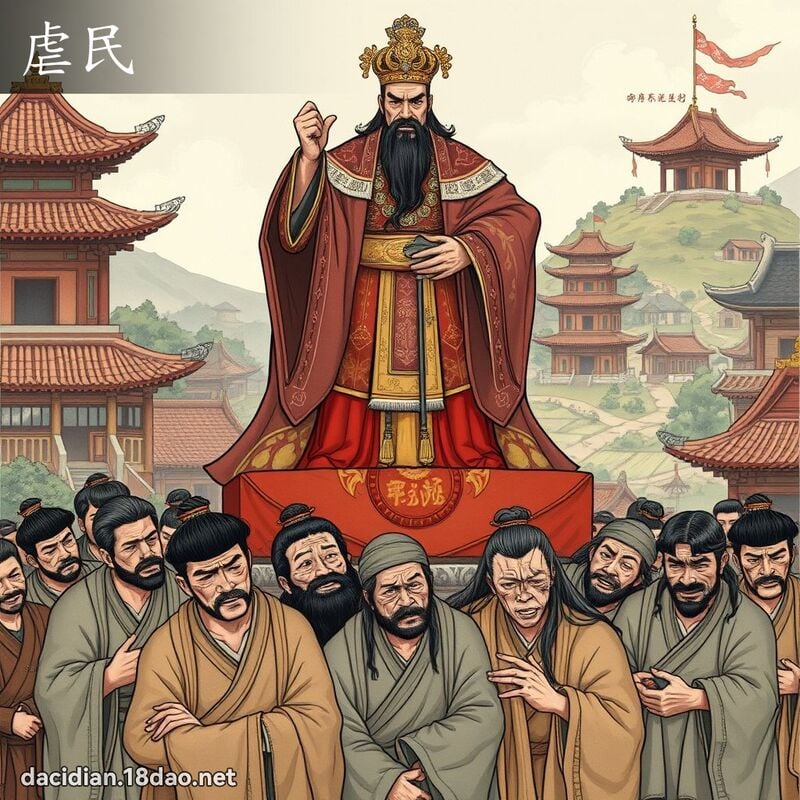 虐民 - 國語大辭典配圖