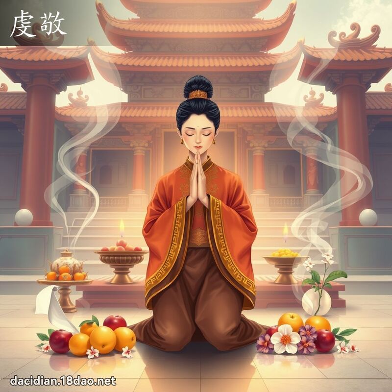 虔敬 - 國語大辭典配圖