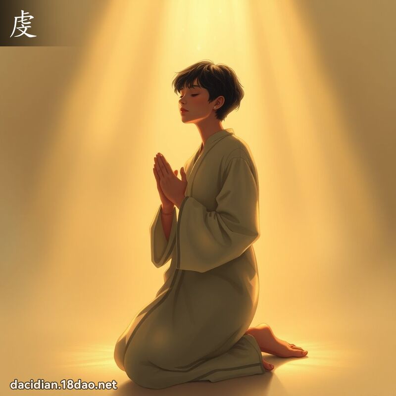 虔 - 國語大辭典配圖