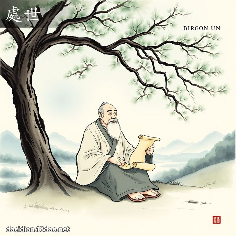 處世 - 國語大辭典配圖