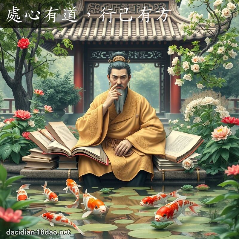 处心有道，行己有方 - 国语大辞典配图