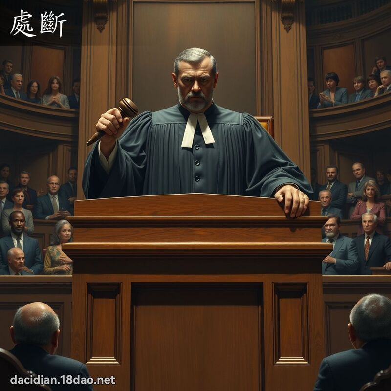 處斷 - 國語大辭典配圖