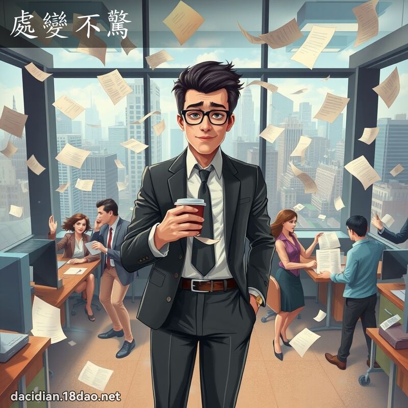 處變不驚 - 國語大辭典配圖
