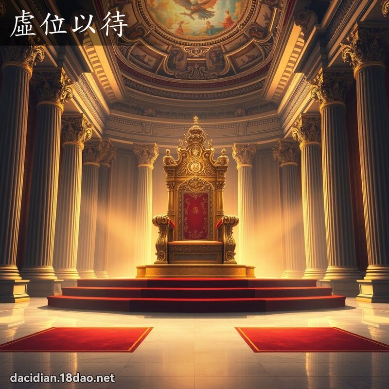 虛位以待 - 國語大辭典配圖