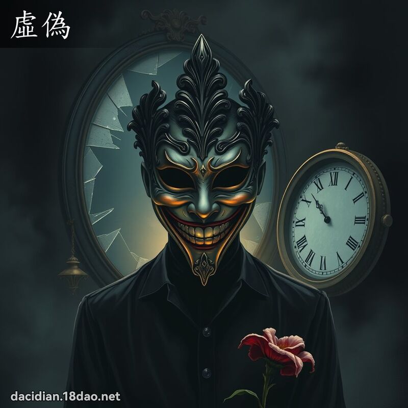 虛偽 - 國語大辭典配圖