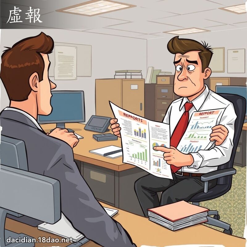 虚报 - 国语大辞典配图