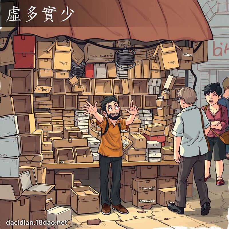 虚多实少 - 国语大辞典配图