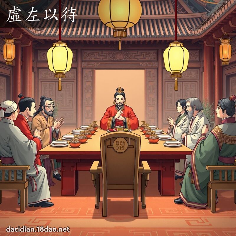虚左以待 - 国语大辞典配图