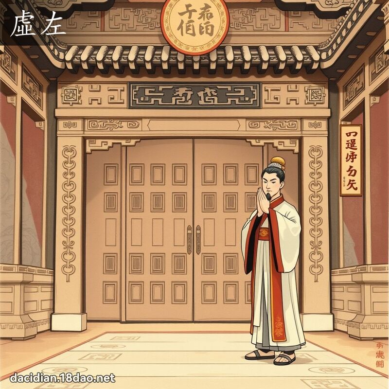 虛左 - 國語大辭典配圖