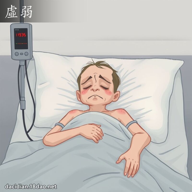 虚弱 - 国语大辞典配图