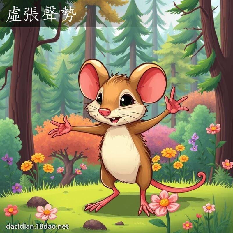 虚张声势 - 国语大辞典配图
