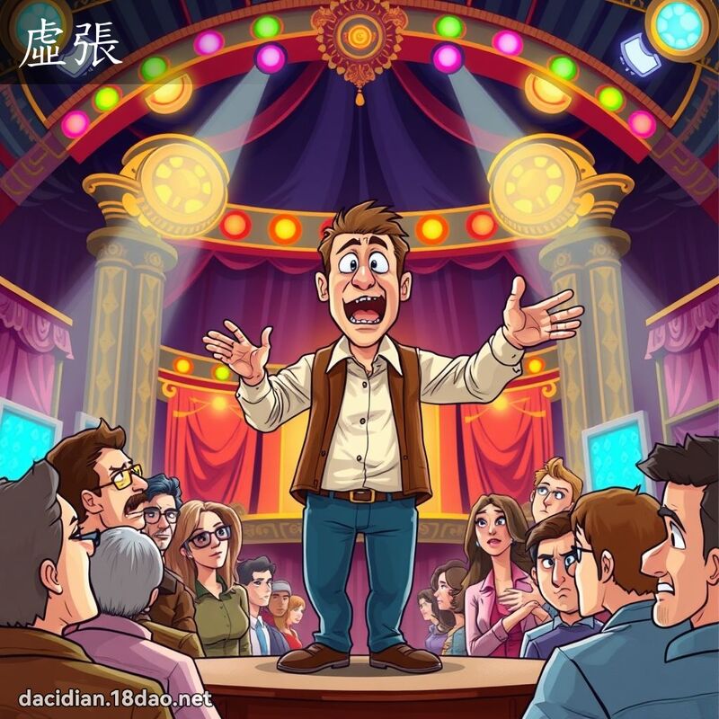 虛張 - 國語大辭典配圖