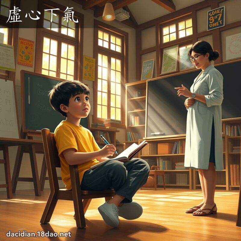 虛心下氣 - 國語大辭典配圖