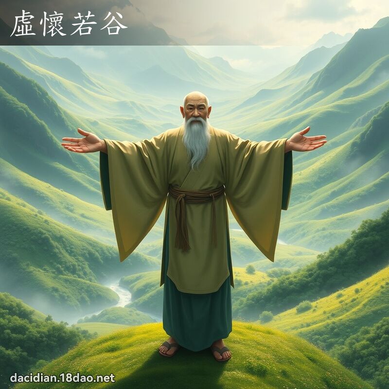 虛懷若谷 - 國語大辭典配圖