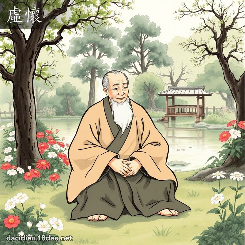 虛懷 - 國語大辭典配圖