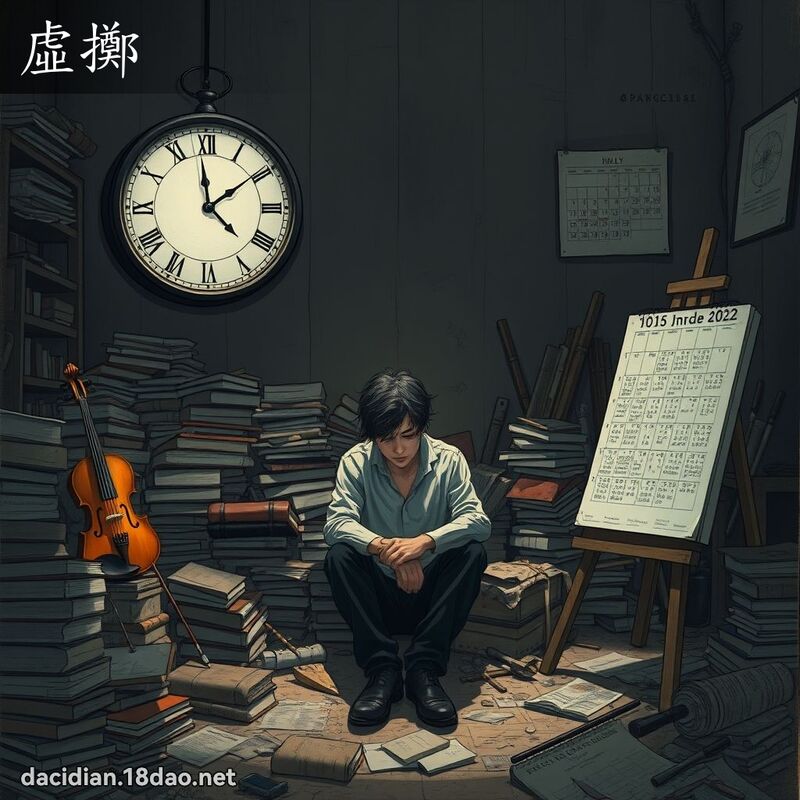 虛擲 - 國語大辭典配圖