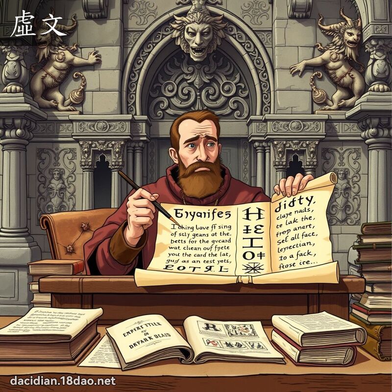 虛文 - 國語大辭典配圖