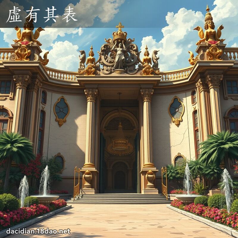 虛有其表 - 國語大辭典配圖