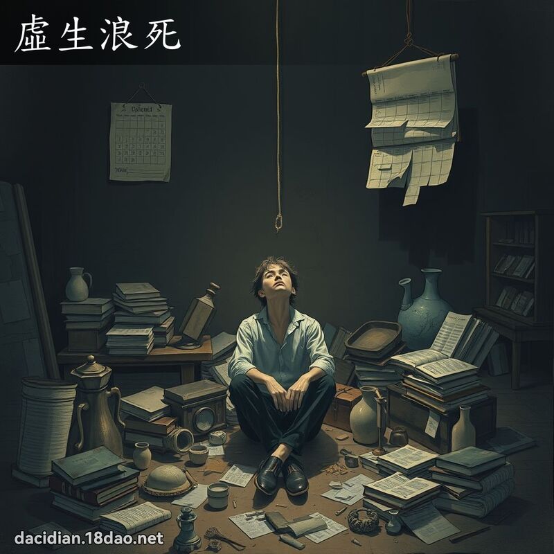 虛生浪死 - 國語大辭典配圖