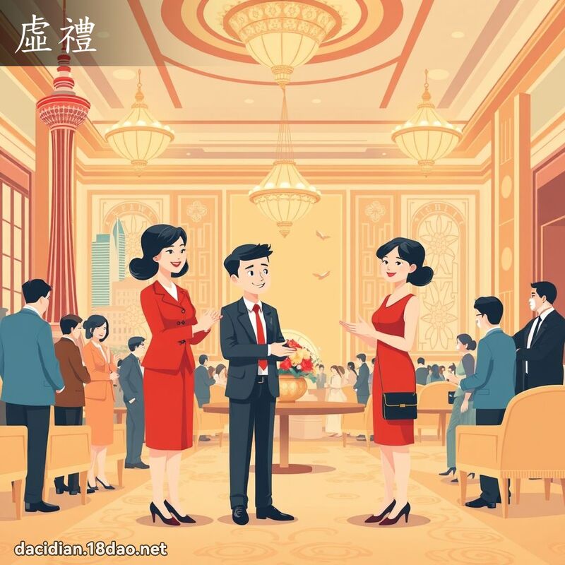 虚礼 - 国语大辞典配图