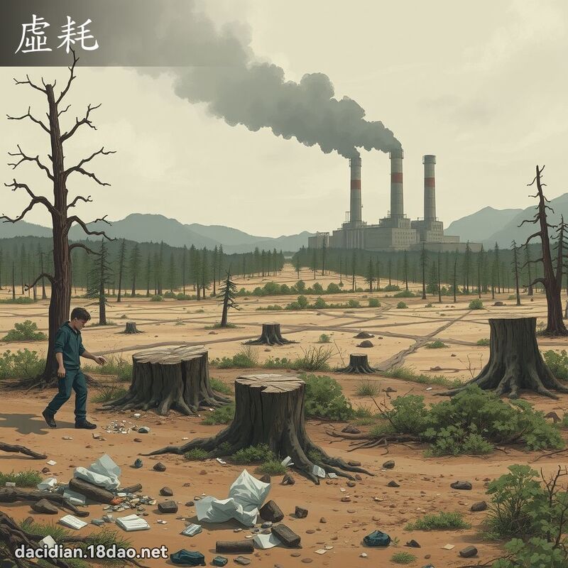 虚耗 - 国语大辞典配图