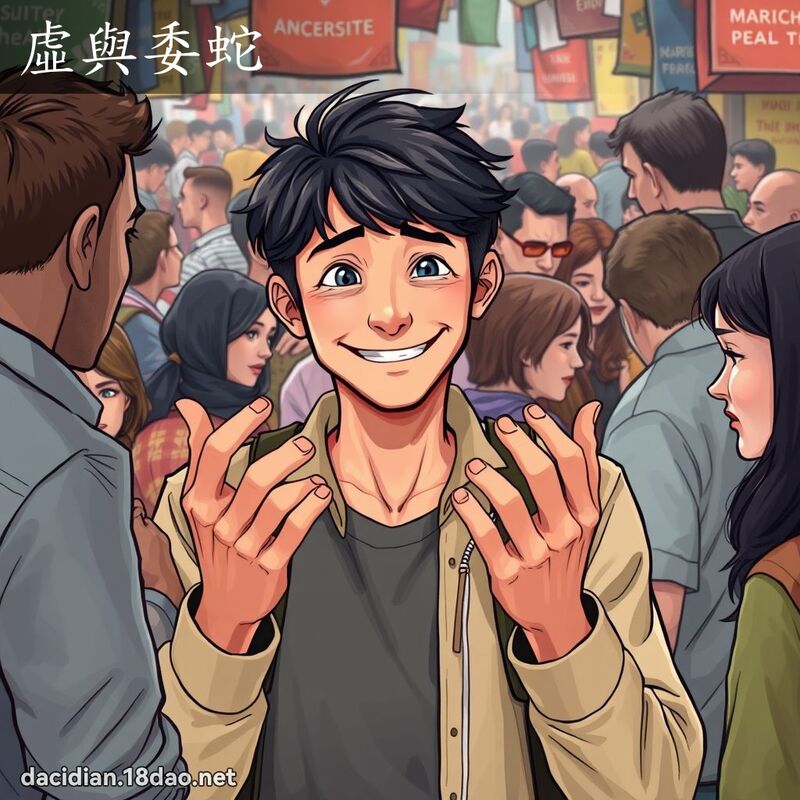 虛與委蛇 - 國語大辭典配圖