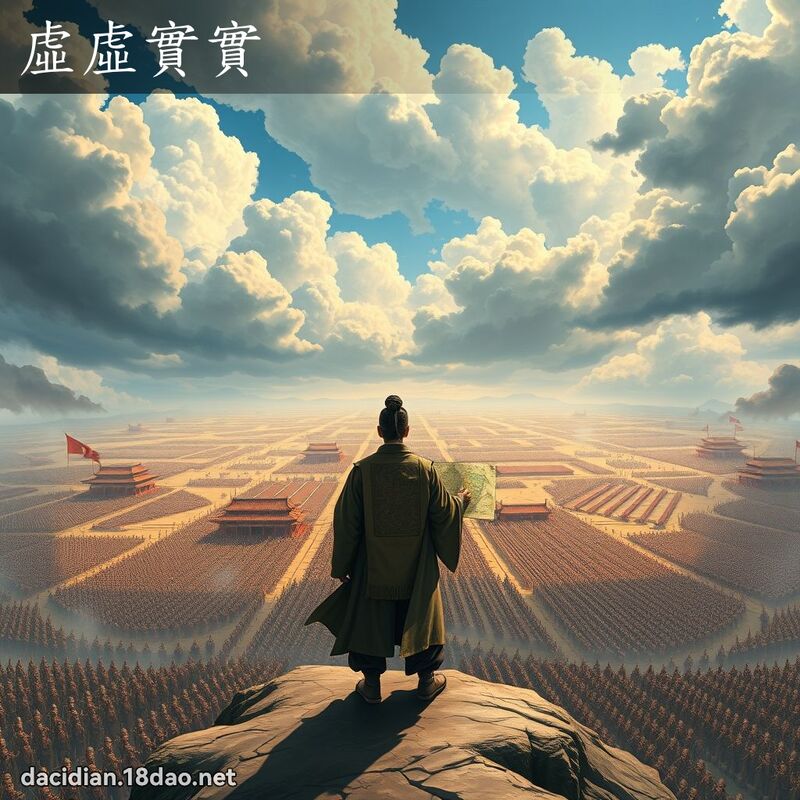 虚虚实实 - 国语大辞典配图